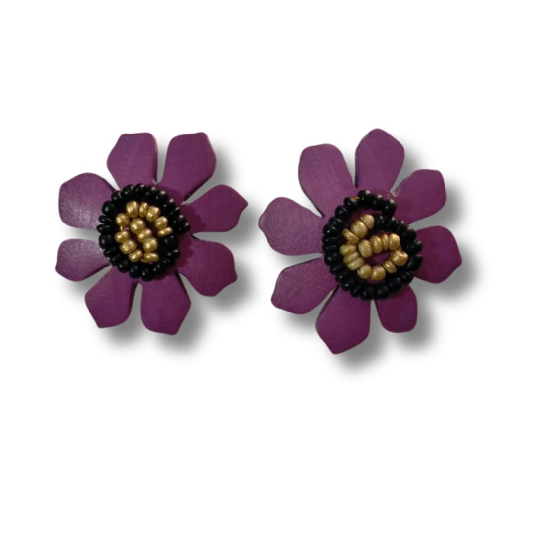 Orecchini a lobo Blomma metallic-orecchini-Bijondo-Malva-Bijondo