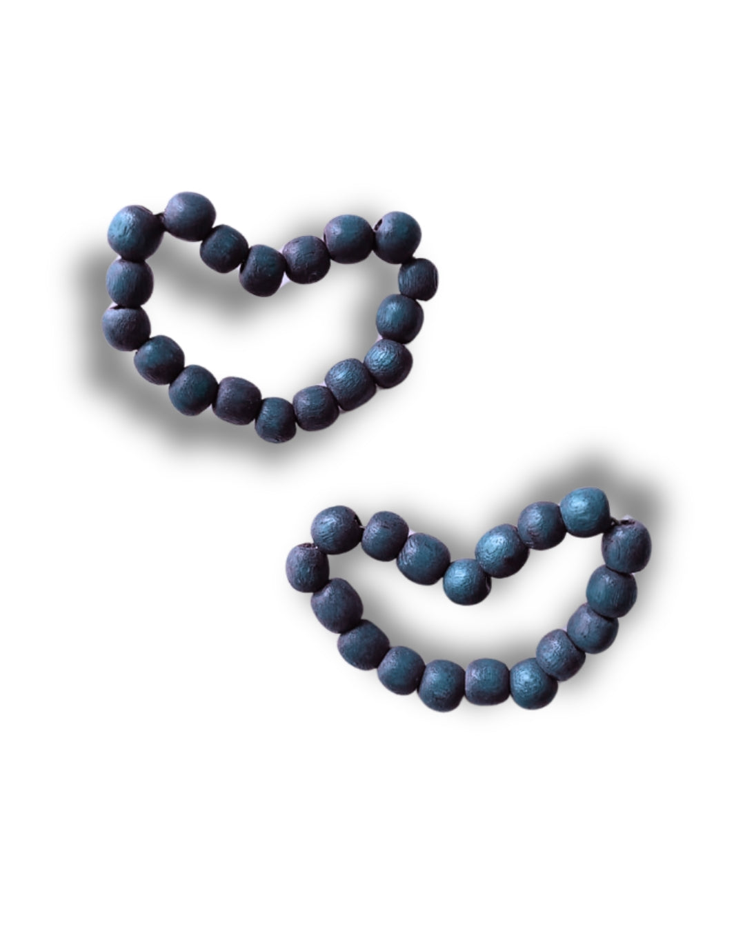 Orecchini a lobo legno Coeur-orecchini-Bijondo-Blu-Bijondo