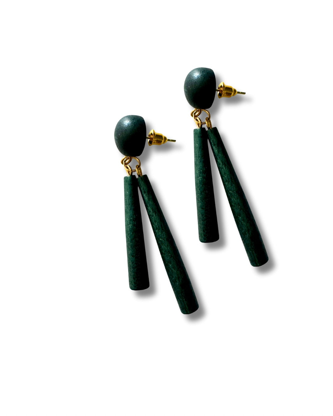 Orecchini a lobo, legno Sara-orecchini-Bijondo-Verde-Bijondo