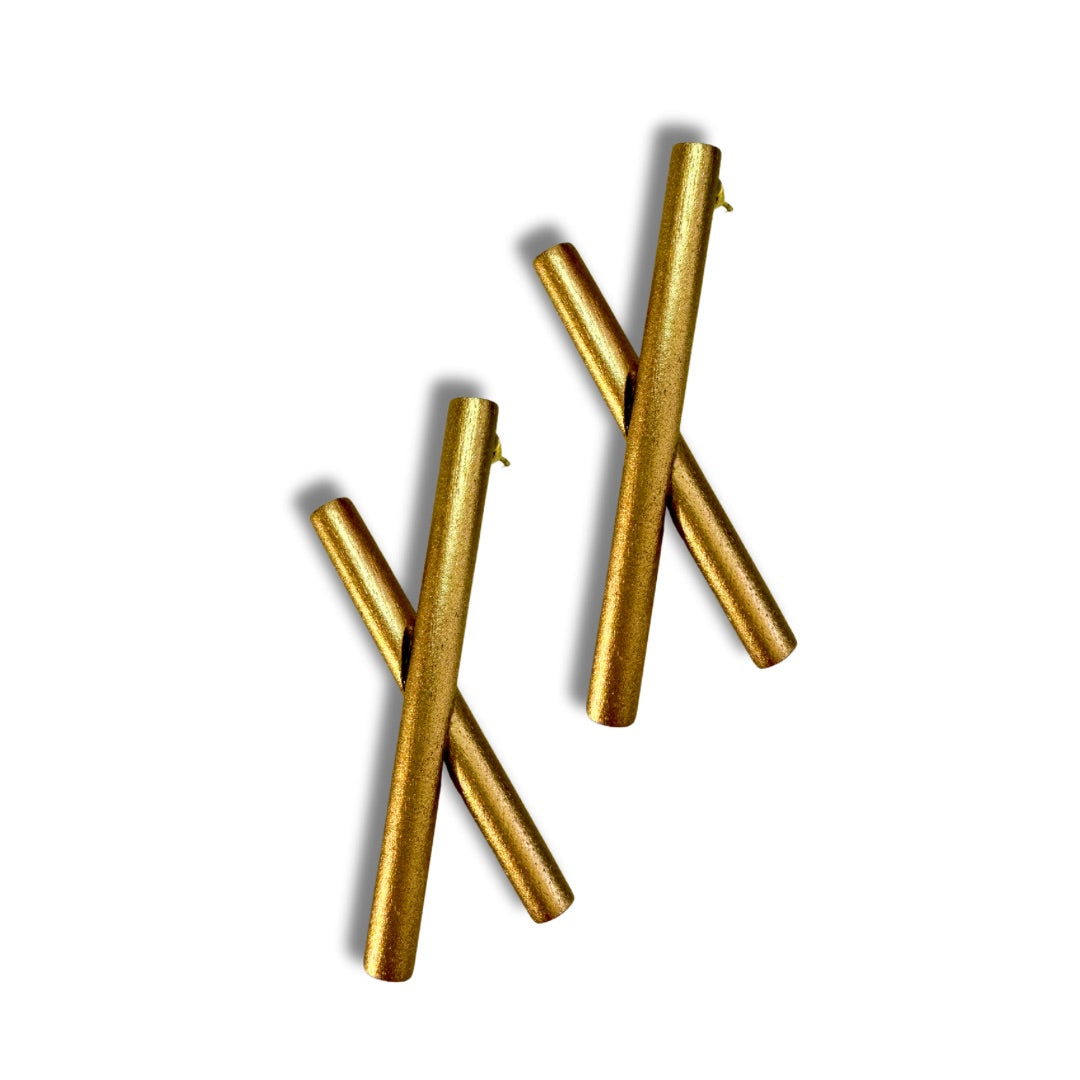 Orecchini a lobo legno Xavia-orecchini-Bijondo-oro-Bijondo