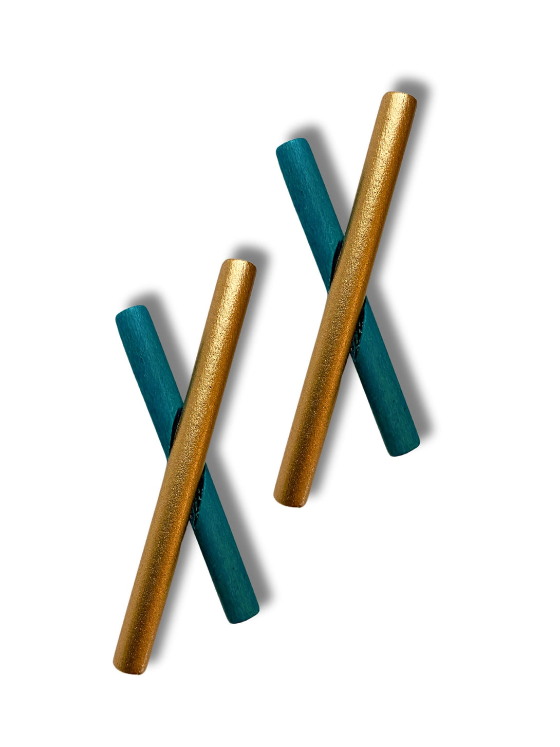 Orecchini a lobo legno Xavia-orecchini-Bijondo-petrolio-Bijondo