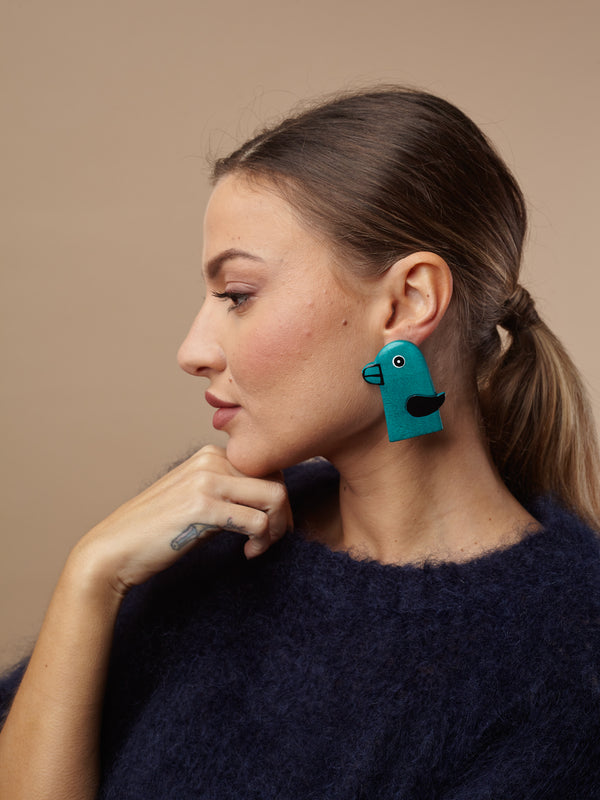 Orecchini al lobo, legno Birdy-orecchini-Bijondo-Bijondo
