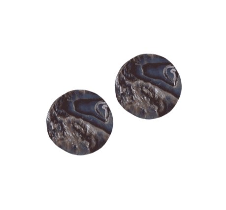 Orecchini bottoncino Madreperla - verde - Bijondo