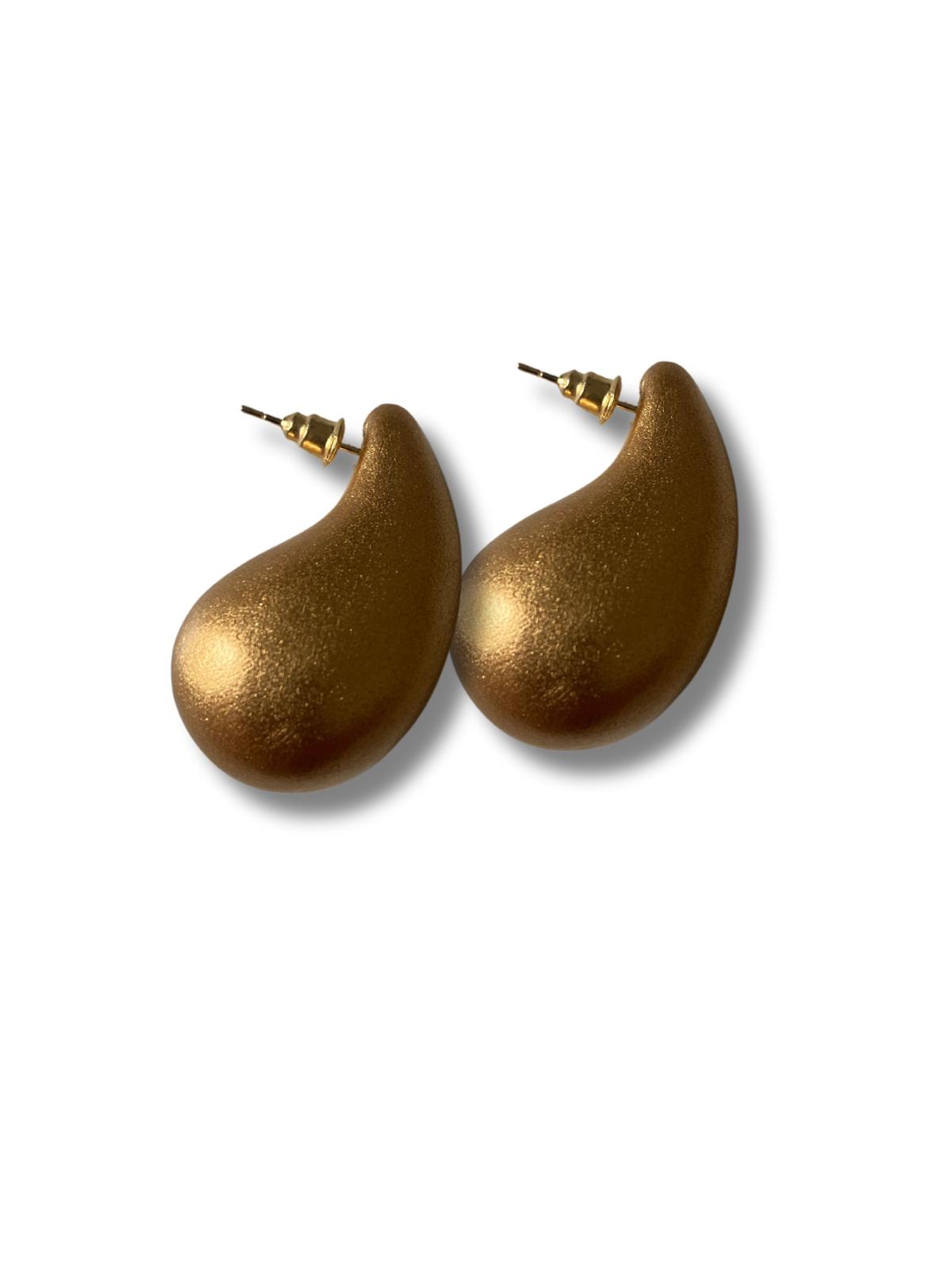 Orecchini Pendenti A Goccia Con Ametista, Pietra Di Febbraio, Placcati Oro 14K, Rame. Design Elegante, 32x11mm, Ipoallergenici. - copertina