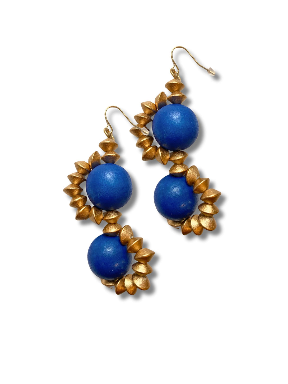 Orecchini grandi legno Aurora metallic-orecchini-EW-blu elettrico-Bijondo