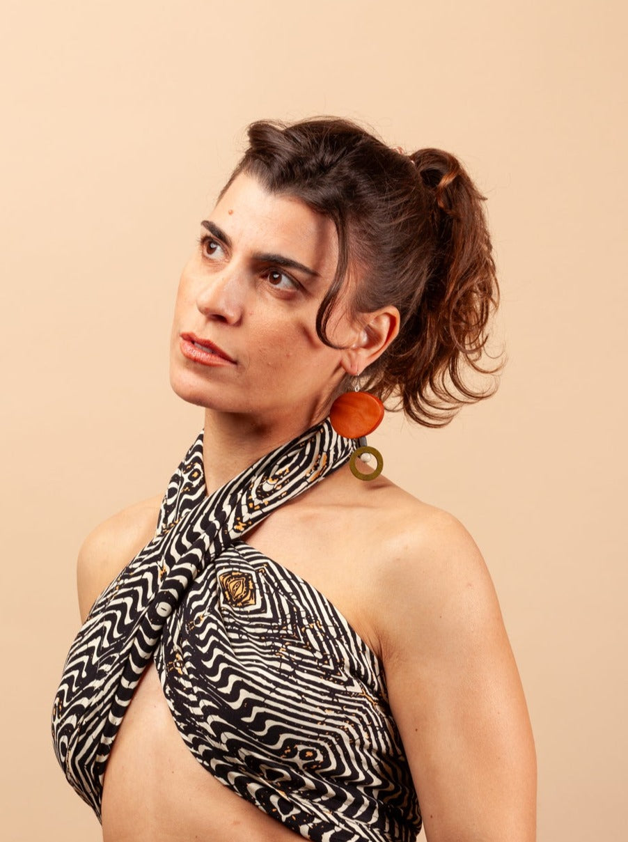 Orecchini grandi legno Mira-Bijondo-Bijondo