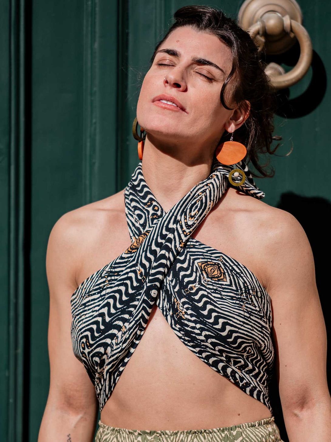 Orecchini grandi legno Mira-Bijondo-Bijondo