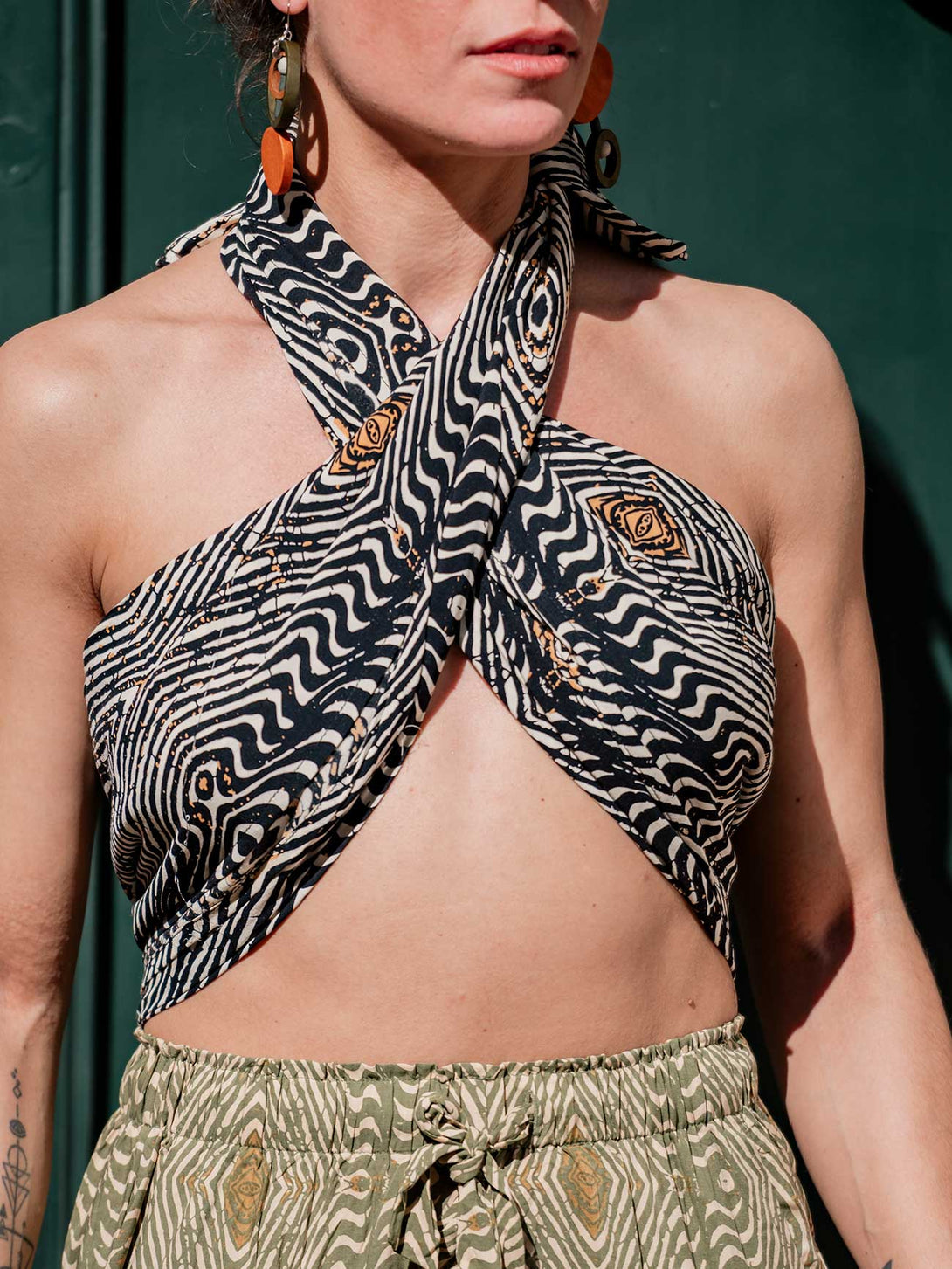 Orecchini grandi legno Mira-Bijondo-Bijondo