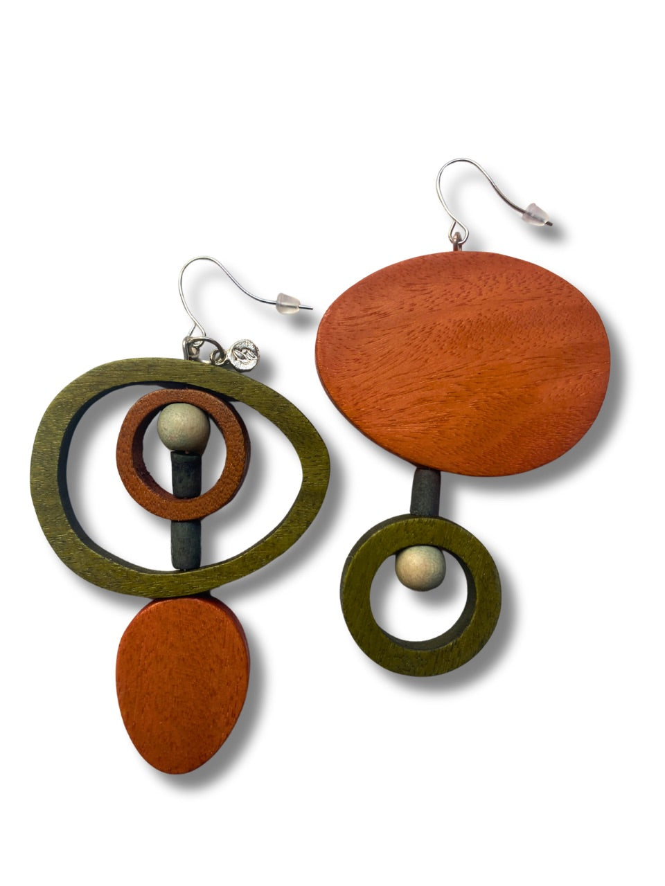 Orecchini grandi legno Mira-Bijondo-arancione-Bijondo