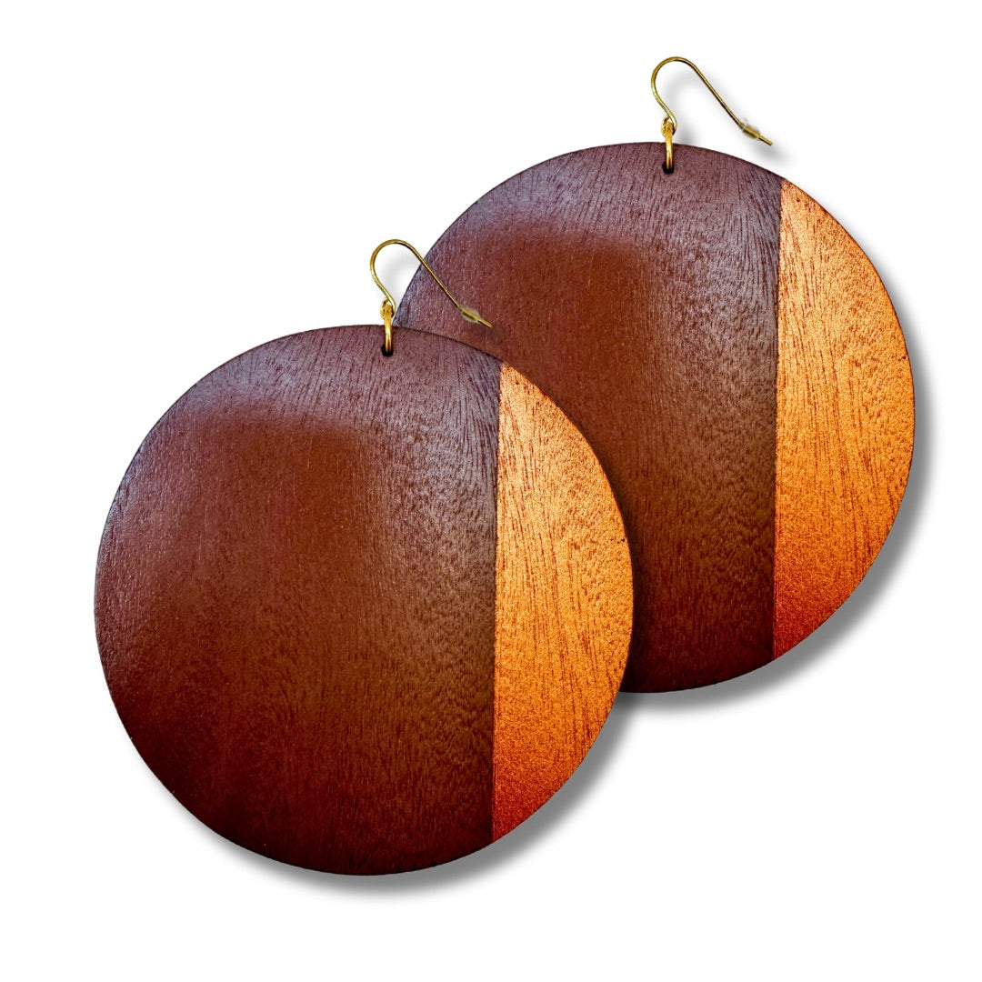 Orecchini grandi legno Susan-orecchini-Bijondo-Taupe-Bijondo