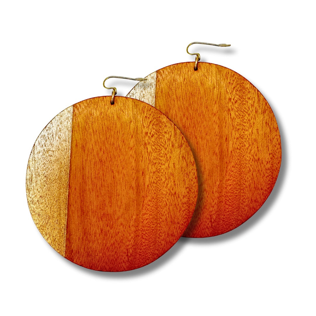 Orecchini grandi legno Susan-orecchini-Bijondo-Zafferano-Bijondo