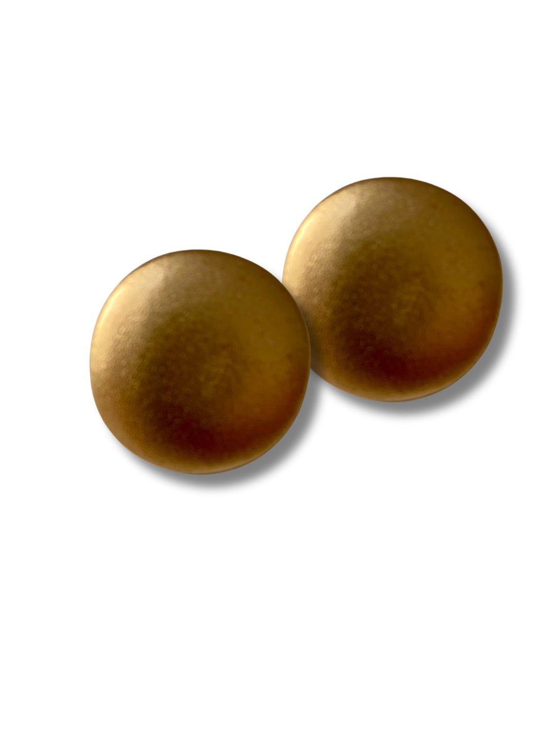 Orecchini in legno a lobo bottone rotondi Bissau metallic-orecchini-Bijondo-oro-Bijondo