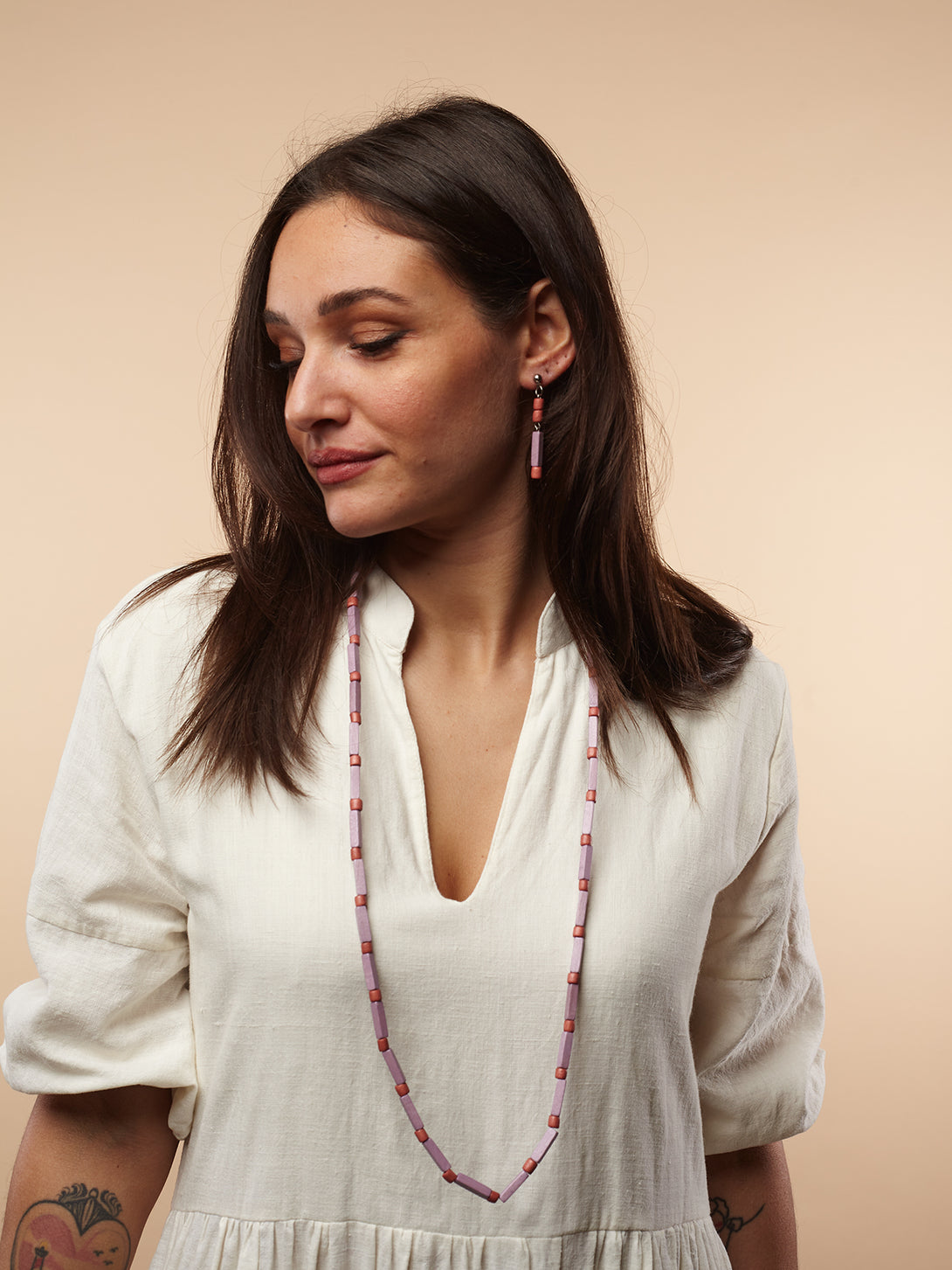 Orecchini leggeri, legno Georgie-orecchini-EW-Desert Sunset-Bijondo