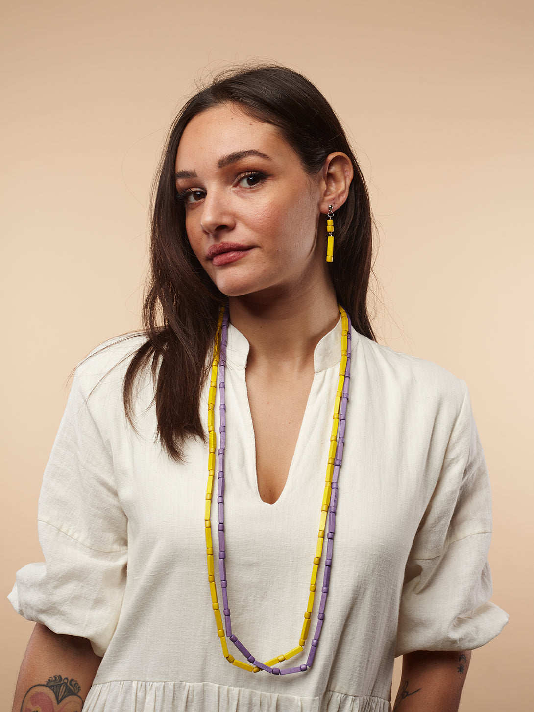 Orecchini leggeri, legno Georgie-orecchini-EW-Giallo-Bijondo