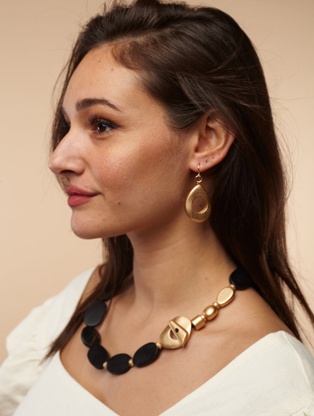 Orecchini leggeri, legno Lotti metallic-orecchini-EW-Oro-Bijondo