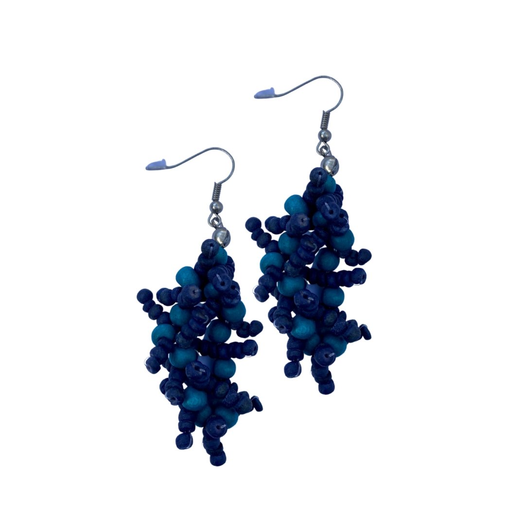 Orecchini legno Anjos - lilla - Bijondo