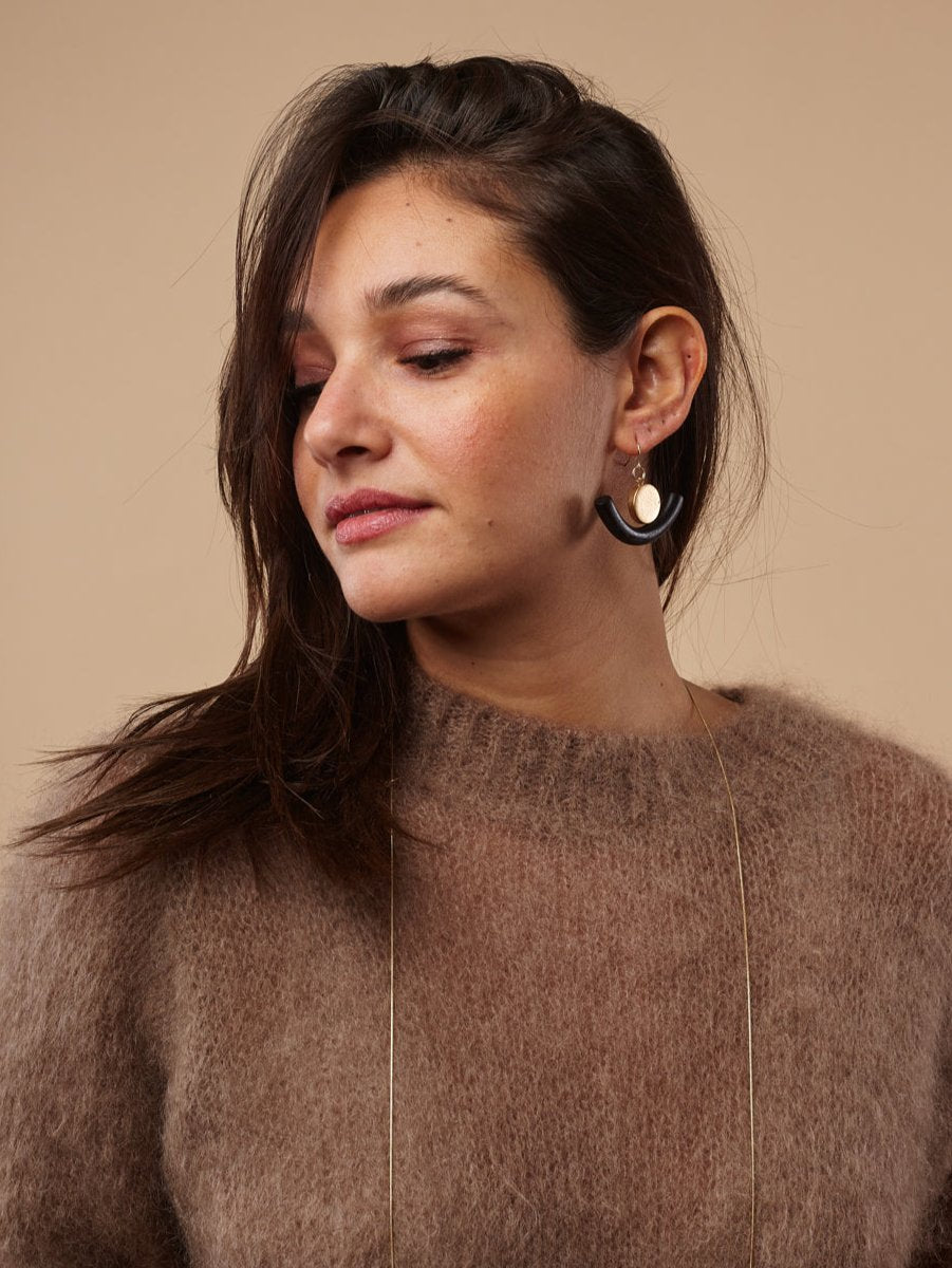 Orecchini legno Balance metallic-Orecchini-Bijondo-Oro-Bijondo