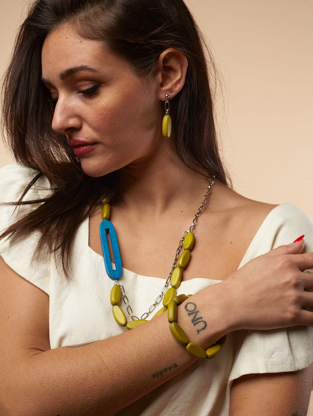 Orecchini legno, Billie, costume jewelry-orecchini-EW-Tropical Citrus-Bijondo