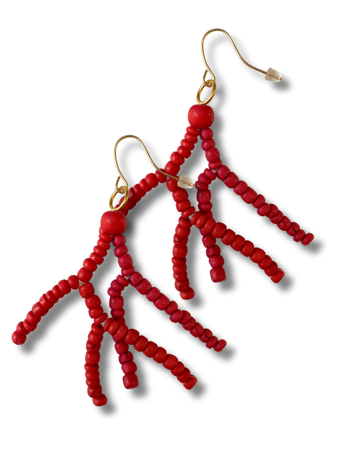 Orecchini legno Corallo-orecchini-Bijondo-rosso-Bijondo