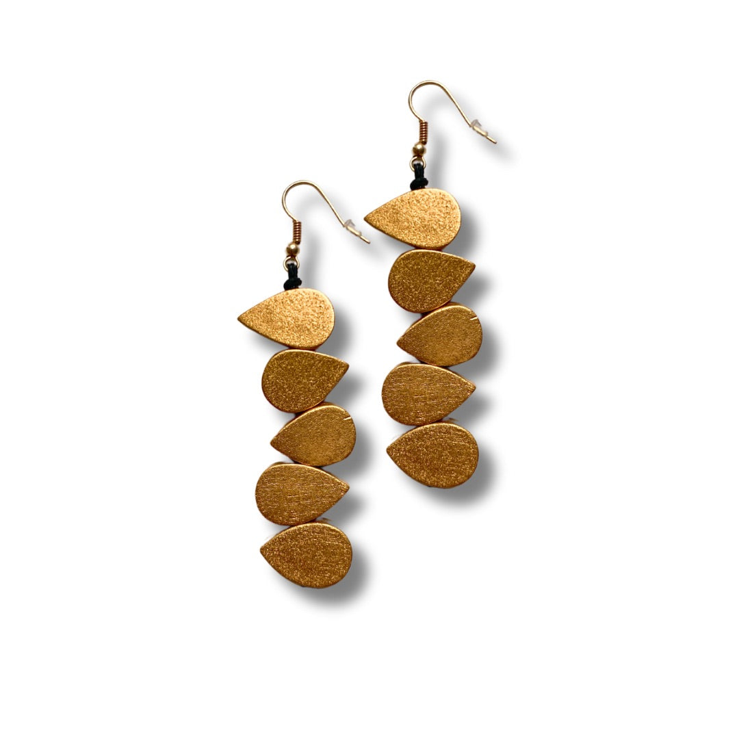 Orecchini legno Drop metallic-orecchini-Bijondo-oro-Bijondo