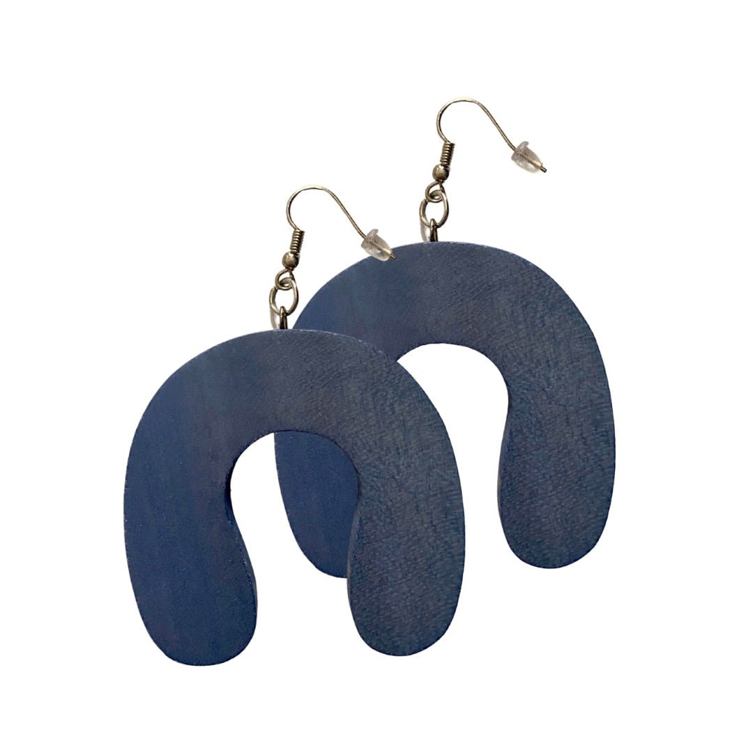 Orecchini legno Gràcia - carta da zucchero - Bijondo