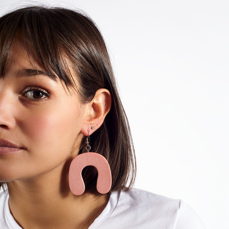 Orecchini legno Gràcia - verde - Bijondo