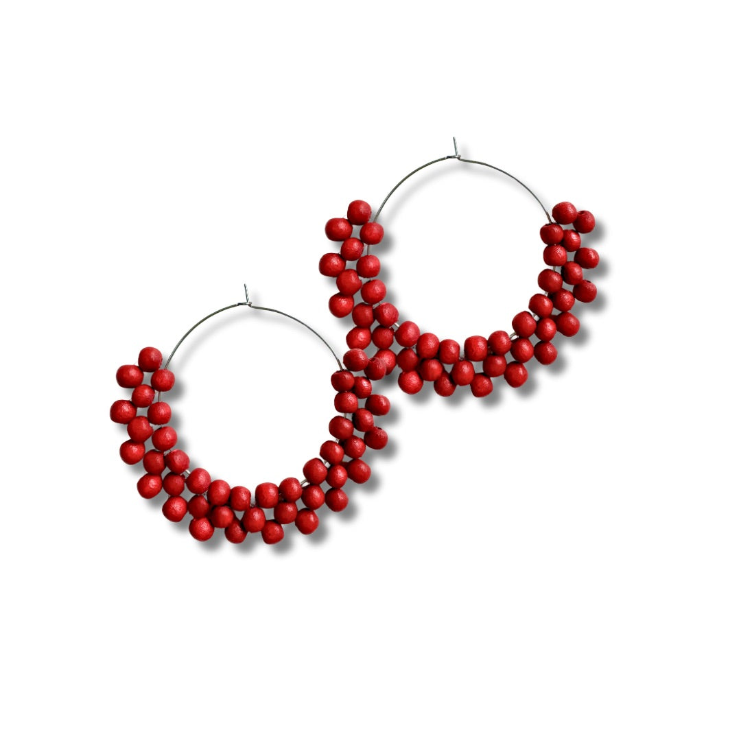 Orecchini legno Hope-orecchini-Bijondo-Rosso-Bijondo