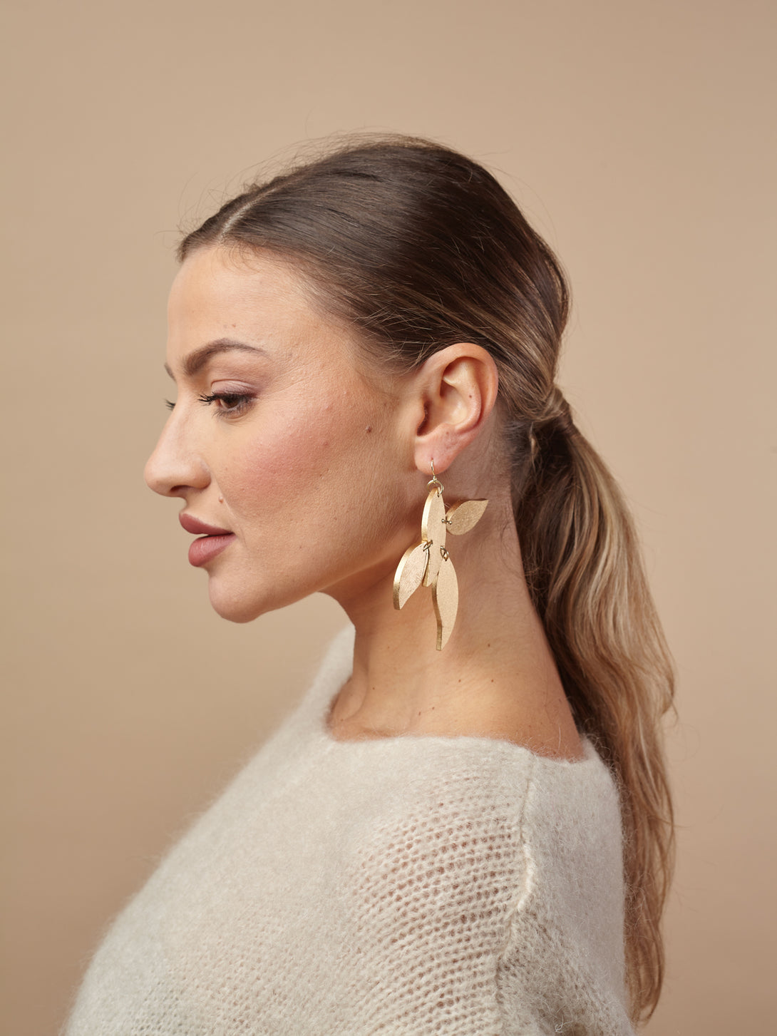 Orecchini legno Leaves metallic-orecchini-Bijondo-Bijondo