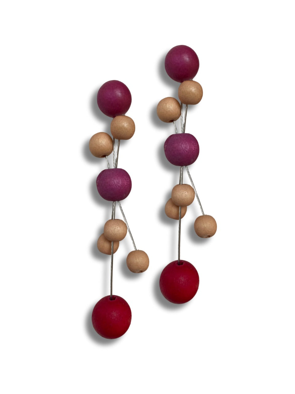 Orecchini legno Lola-orecchini-EW-fucsia-Bijondo