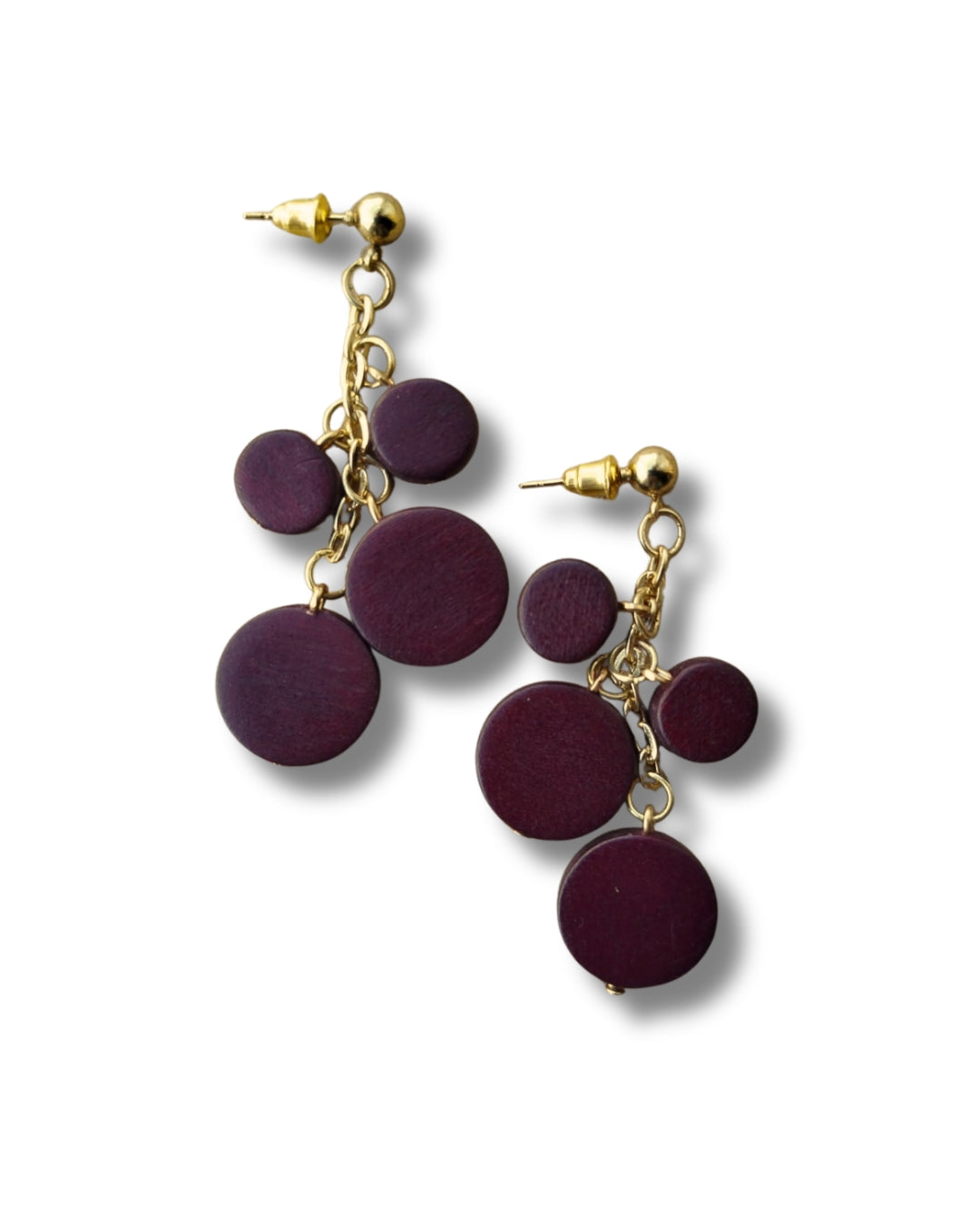 Orecchini legno Mila-orecchini-Bijondo-Bordeaux-Bijondo