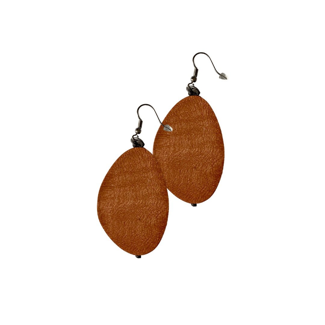 Orecchini legno Myra - marrone - Bijondo