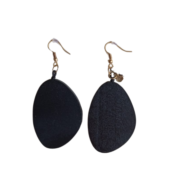 Orecchini legno Myra-nero-Bijondo