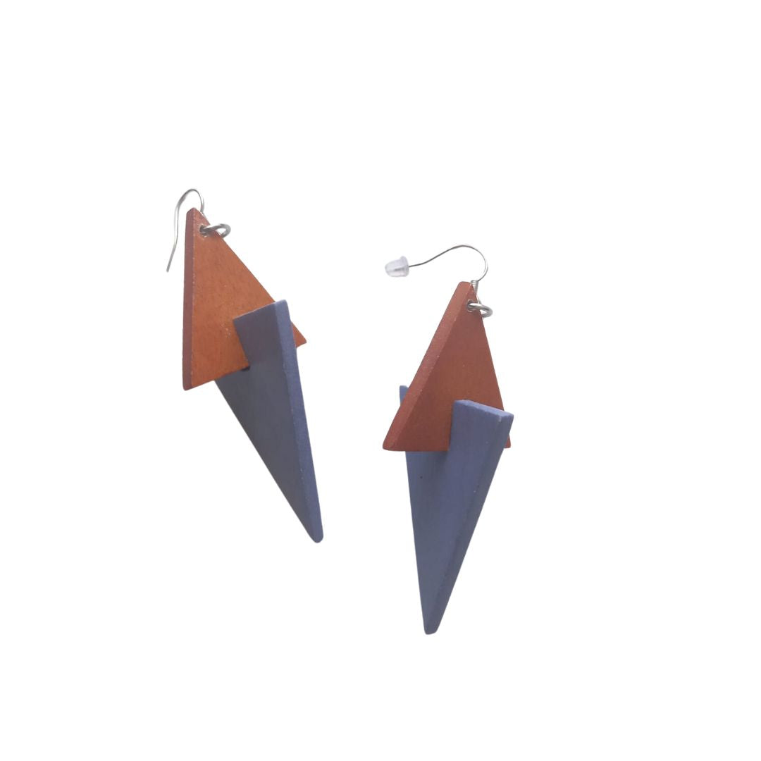 Orecchini legno Neukolln-caramello-Bijondo