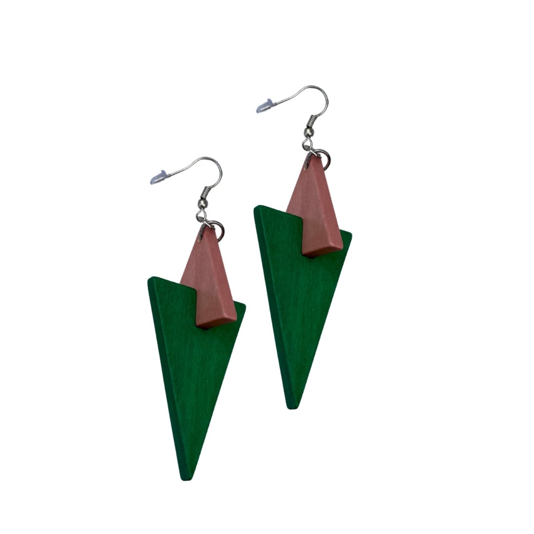 Orecchini legno Neukolln - rosa - Bijondo