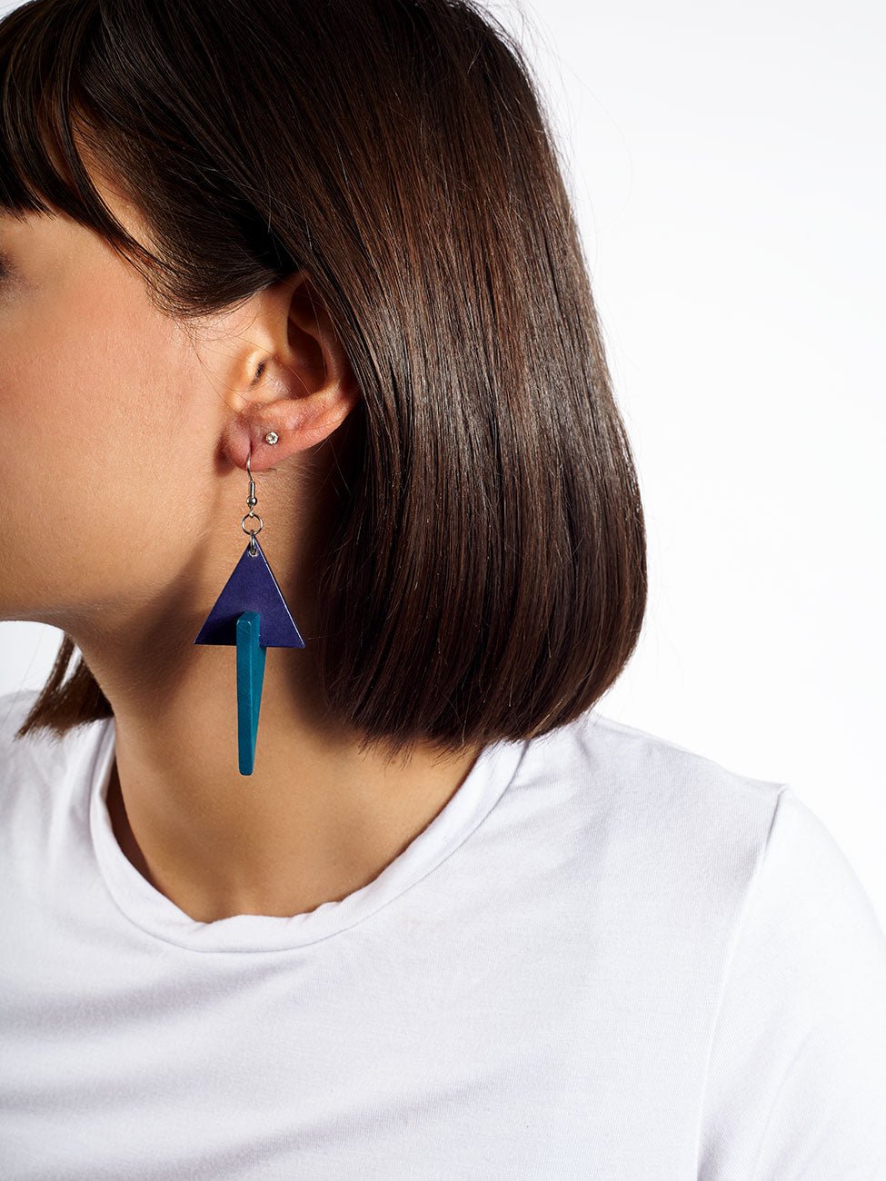 Orecchini legno Neukolln - rosso - Bijondo