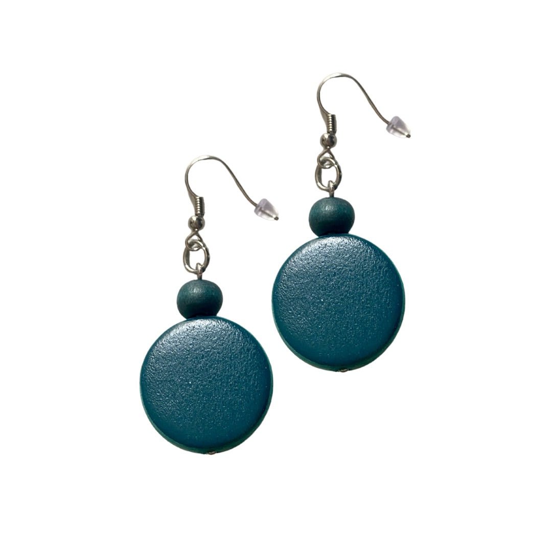 Orecchini legno Nimi - giallo - Bijondo