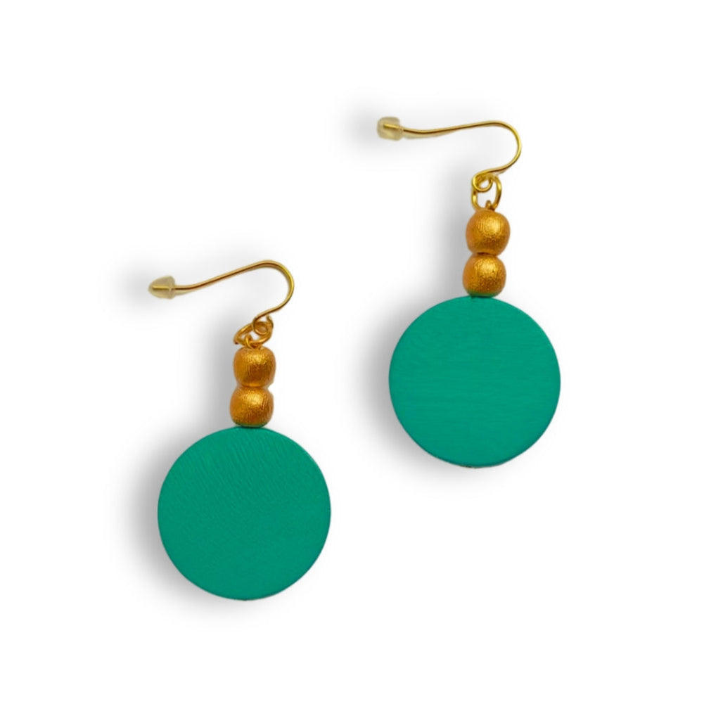 Orecchini legno Nora metallic-orecchini-Bijondo-Petrolio-Bijondo