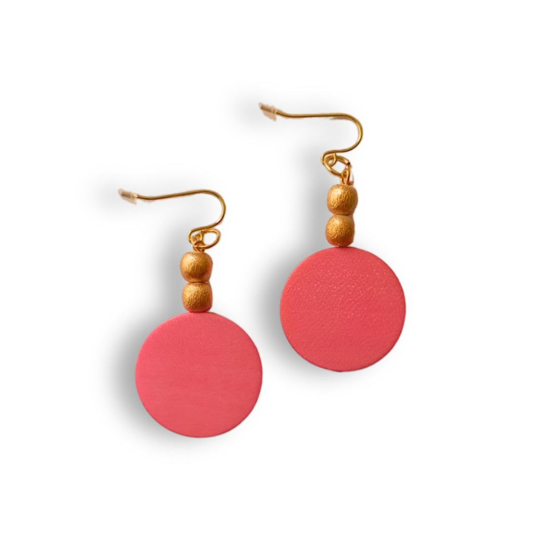 Orecchini legno Nora metallic-orecchini-Bijondo-Rosa-Bijondo