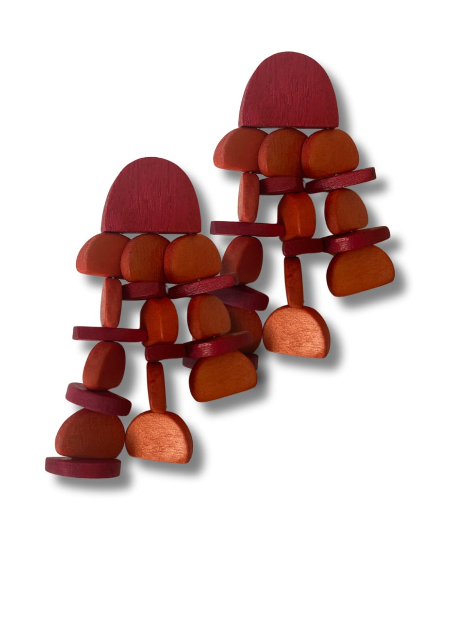 Orecchini legno Roma-orecchini-Bijondo-arancione-Bijondo