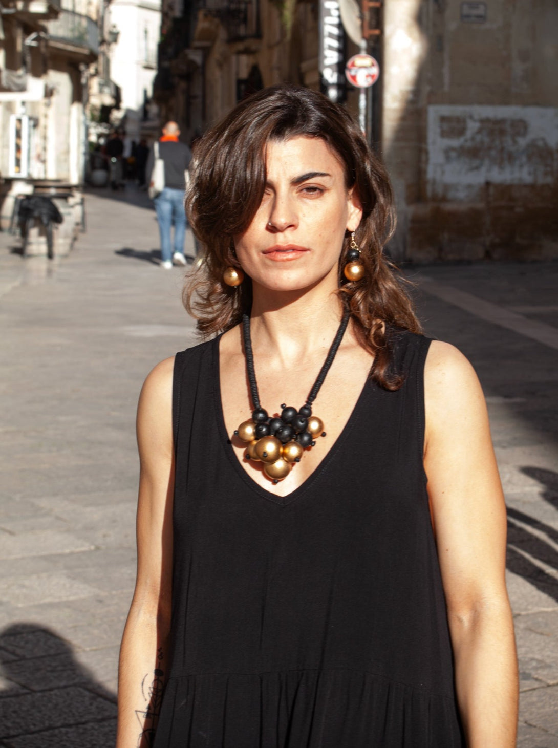 Orecchini legno Sagene metallic-orecchini-Bijondo-Bijondo