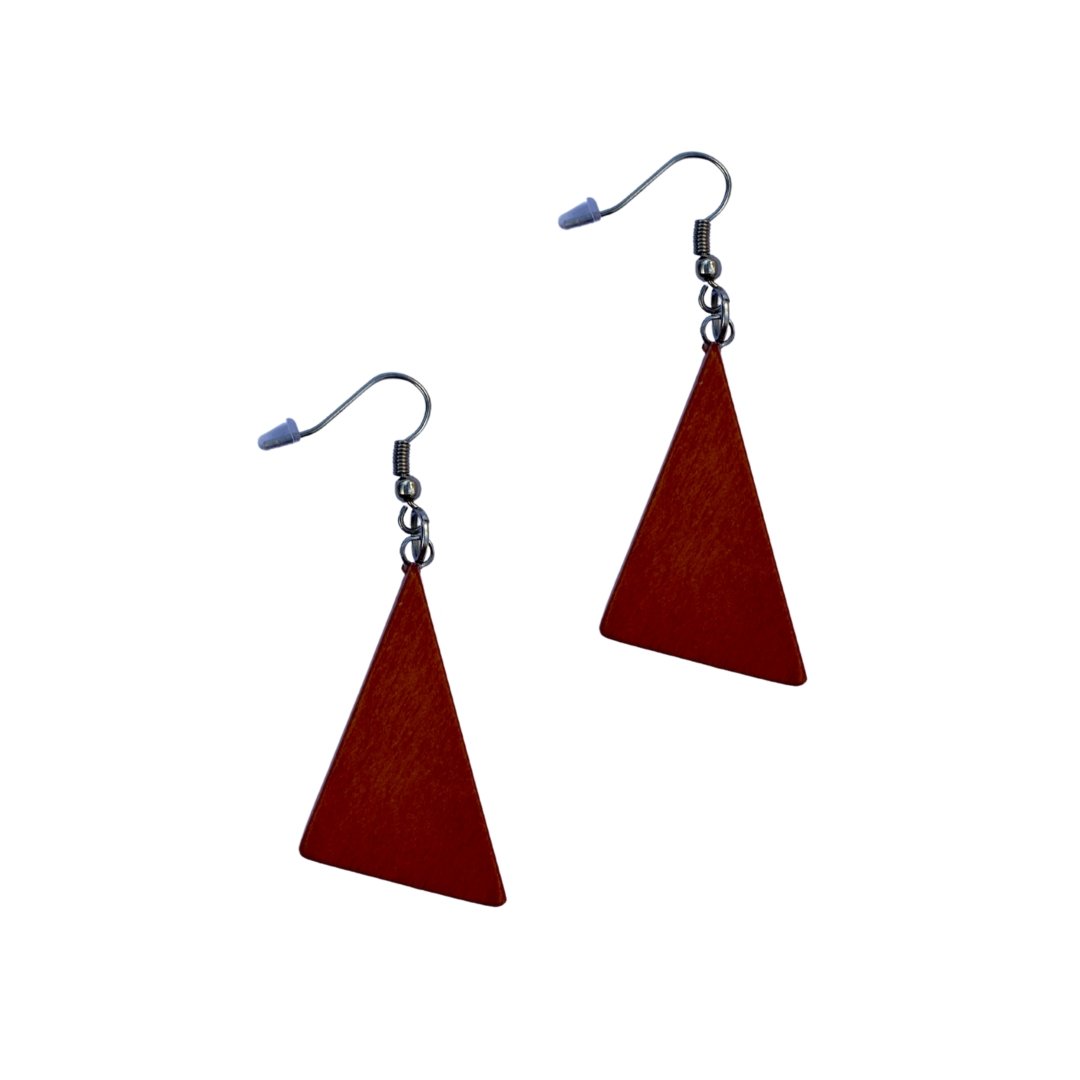 Orecchini legno Sai Kung - ocra - Bijondo