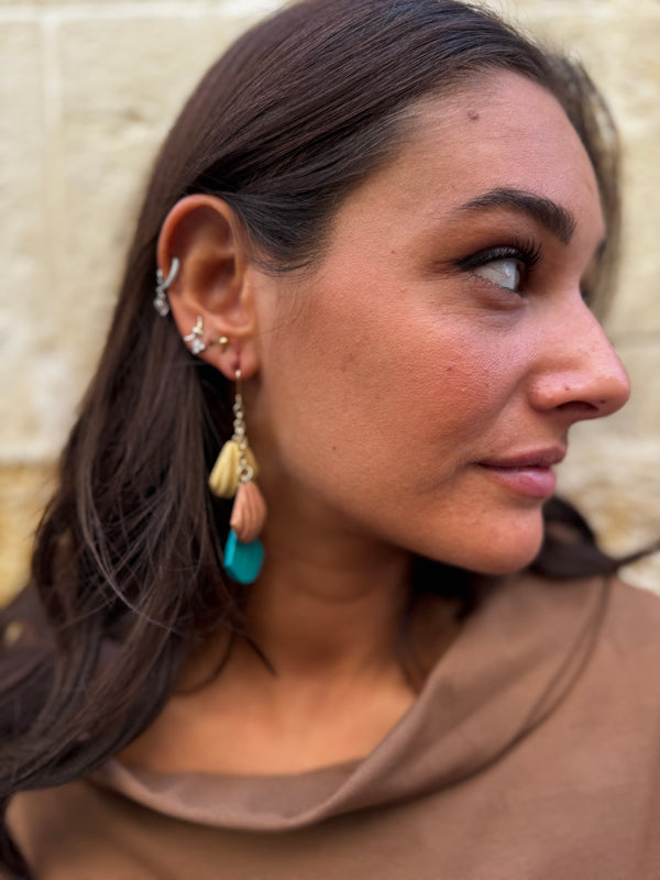 Orecchini legno Seashell-orecchini-Bijondo-Azzurro-Bijondo