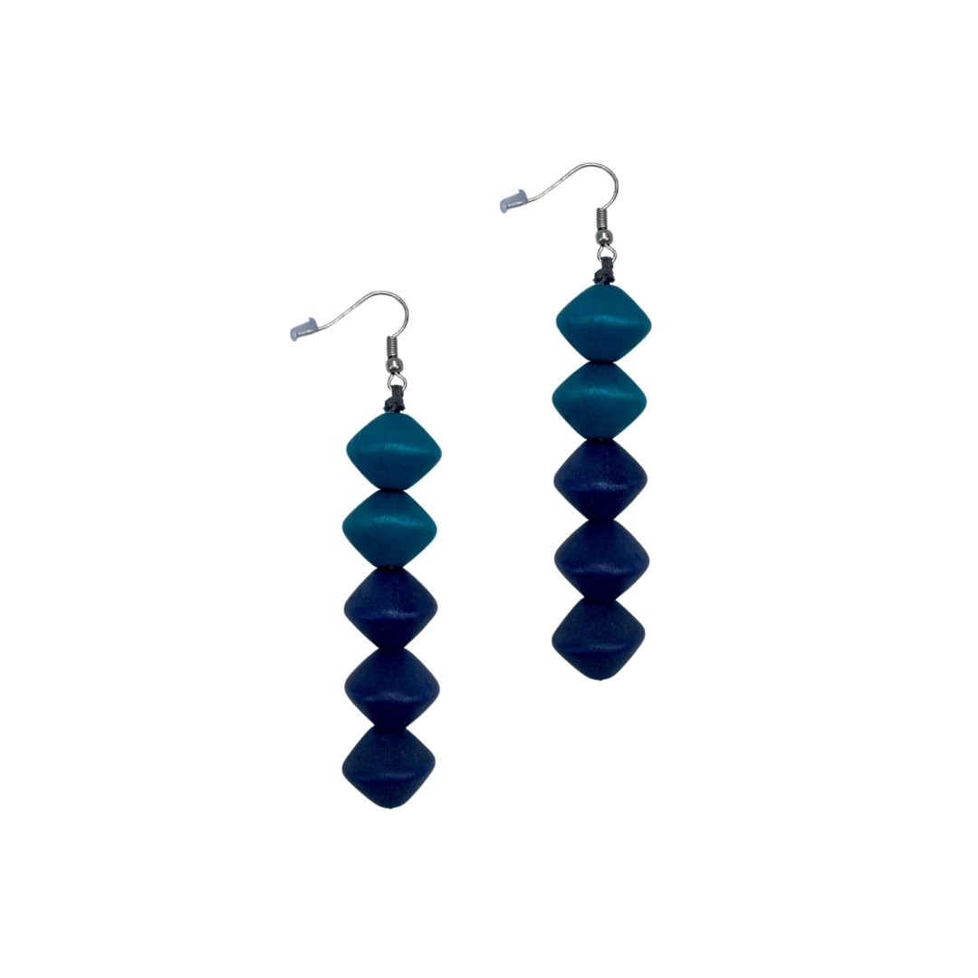 Orecchini legno Silver Lake - lilla - Bijondo