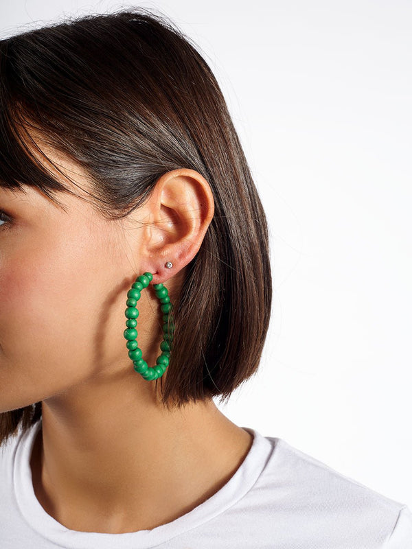 Orecchini legno Sololaki - verde - Bijondo