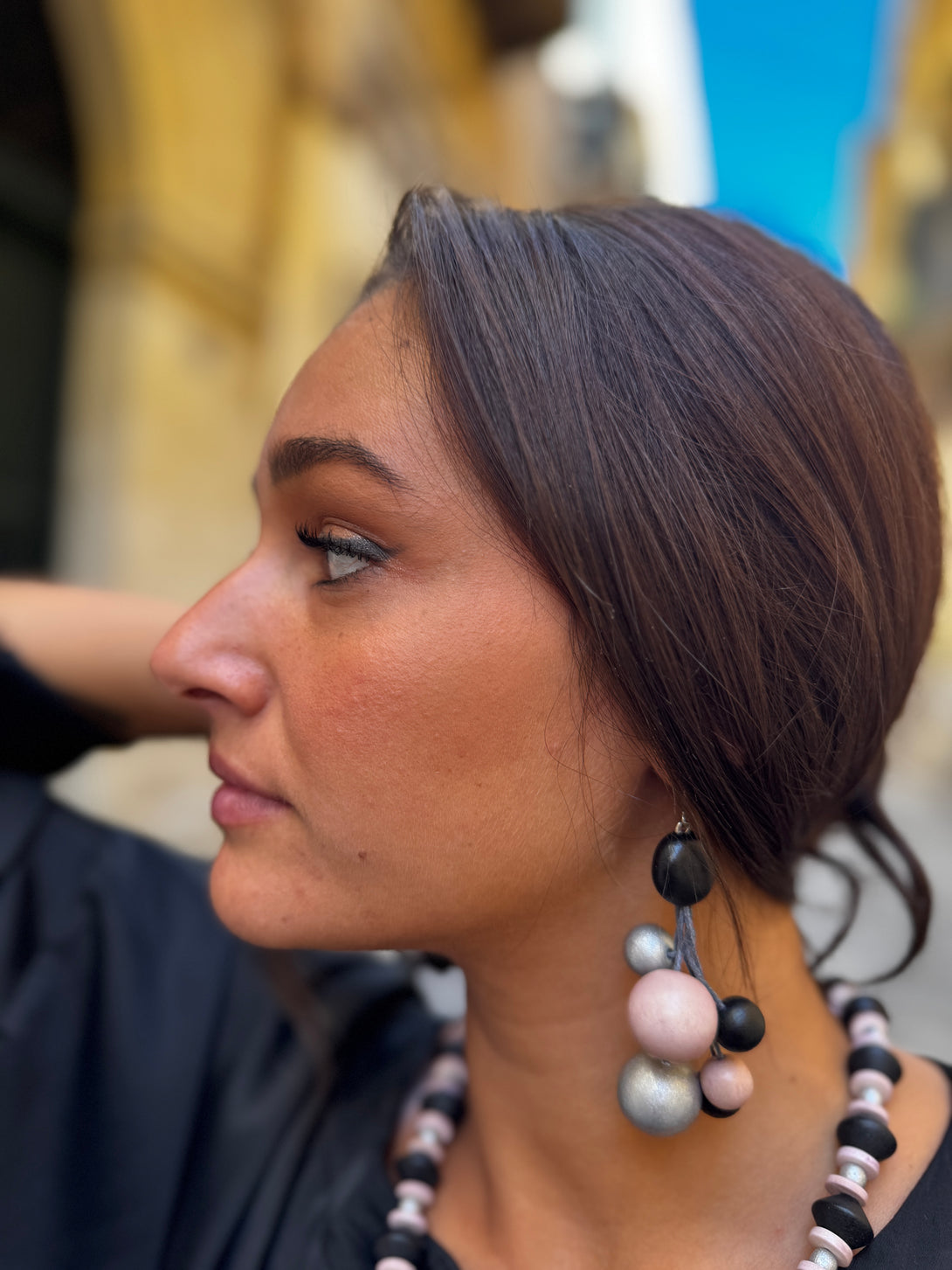 Orecchini legno Whimsy-orecchini-EW-Rosa-Bijondo