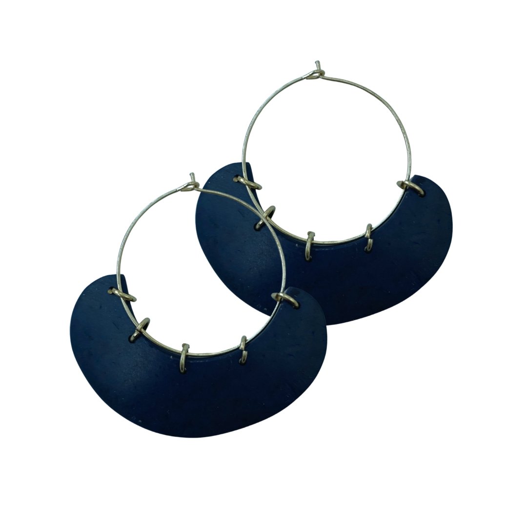 Orecchini legno di cocco Kadikoy - nero - Bijondo