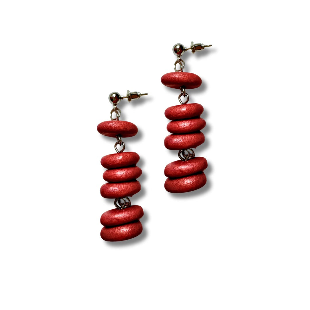 Orecchini legno, leggeri Cleo-Orecchini-EW-Terra-Bijondo