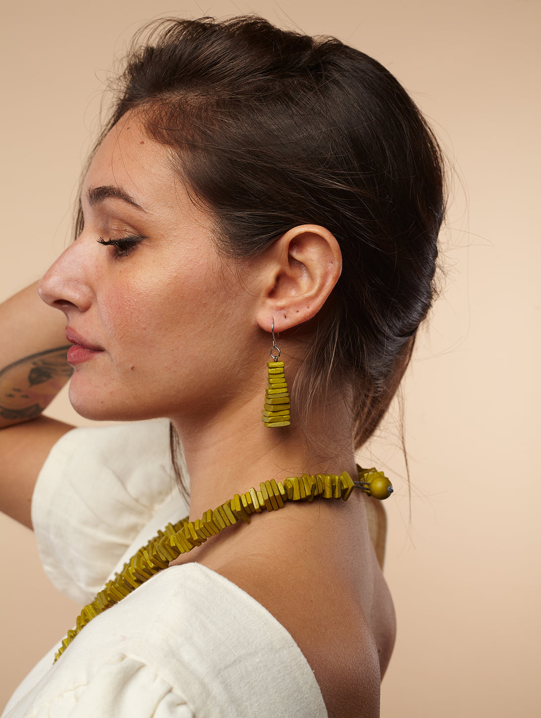 Orecchini, legno, leggeri Oslo, costume jewelry-orecchini-EW-Bijondo