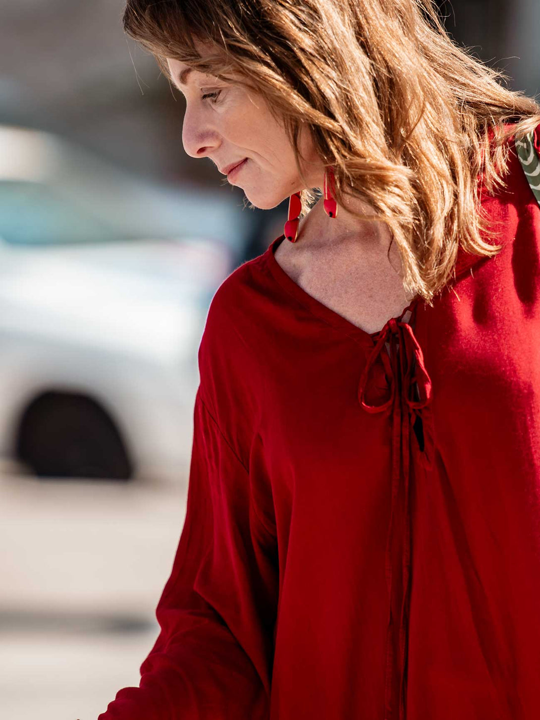 Orecchini legno lunghi Iris Metallic-orecchini-Bijondo-Bijondo