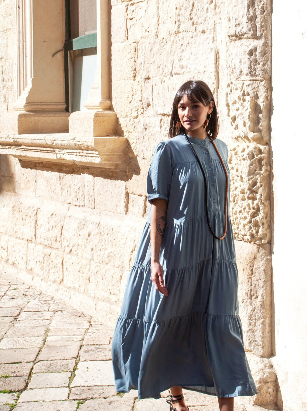 Orecchini legno metallic Romy-orecchini-Bijondo-Bijondo